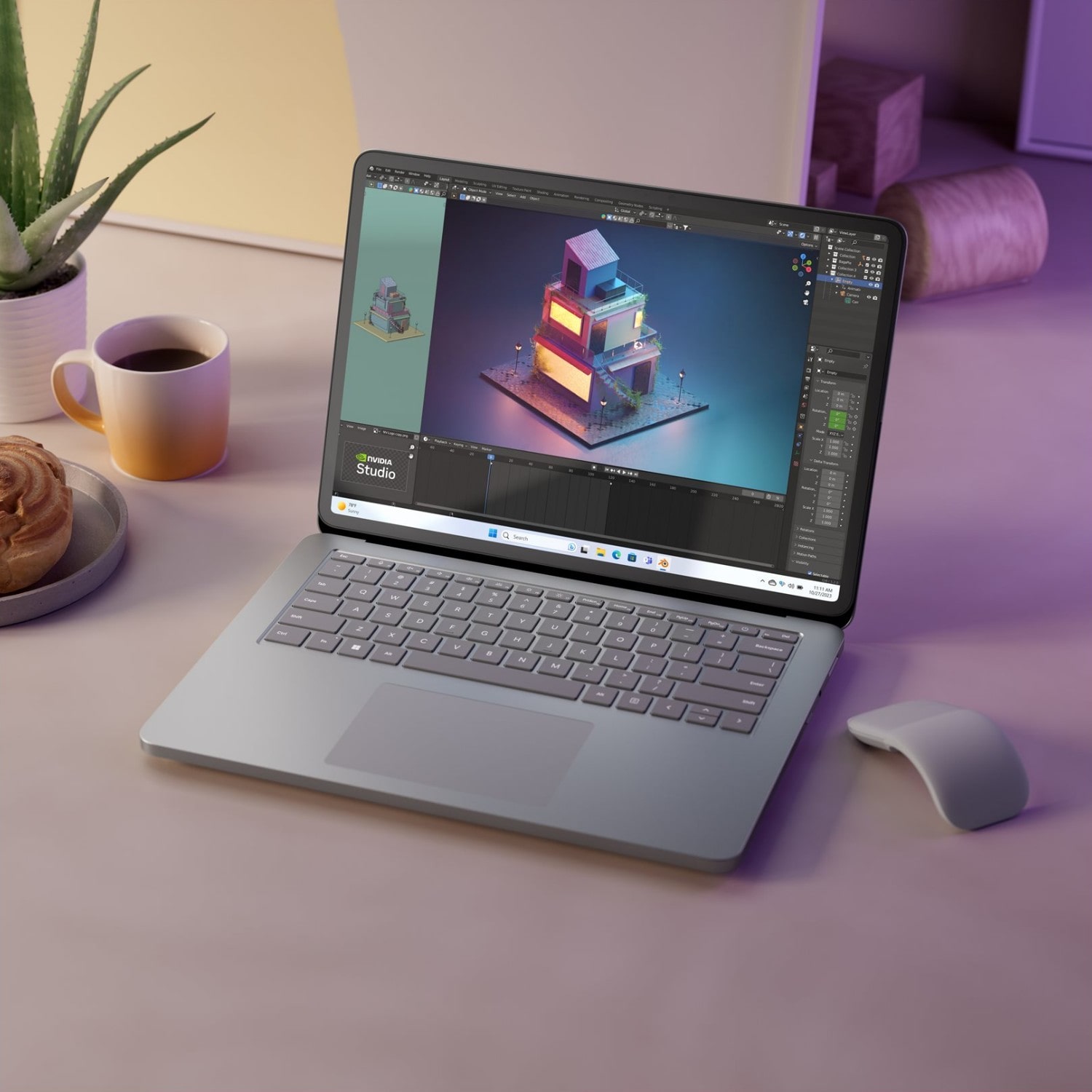 is the surface laptop studio good for video editing